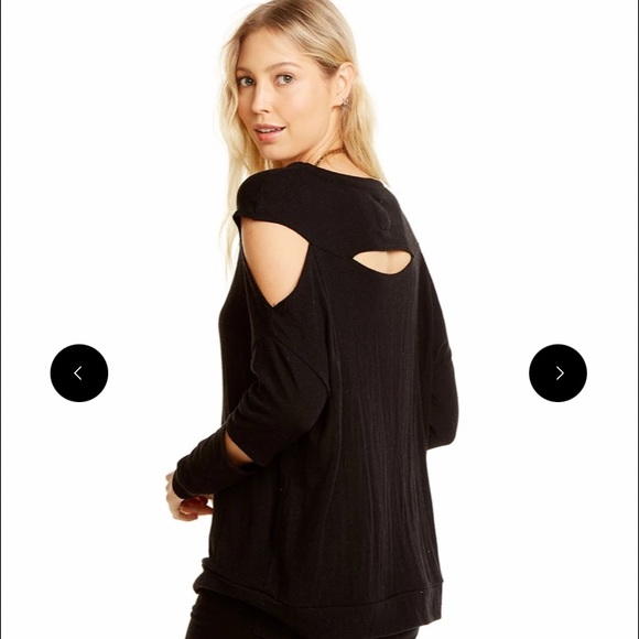 💯✅ AUTHENTIC CHASER LOVE KNIT TOP WITH SLITS - Picture 2 of 5